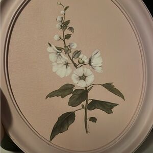 Floral Wall Art in Pink and Green